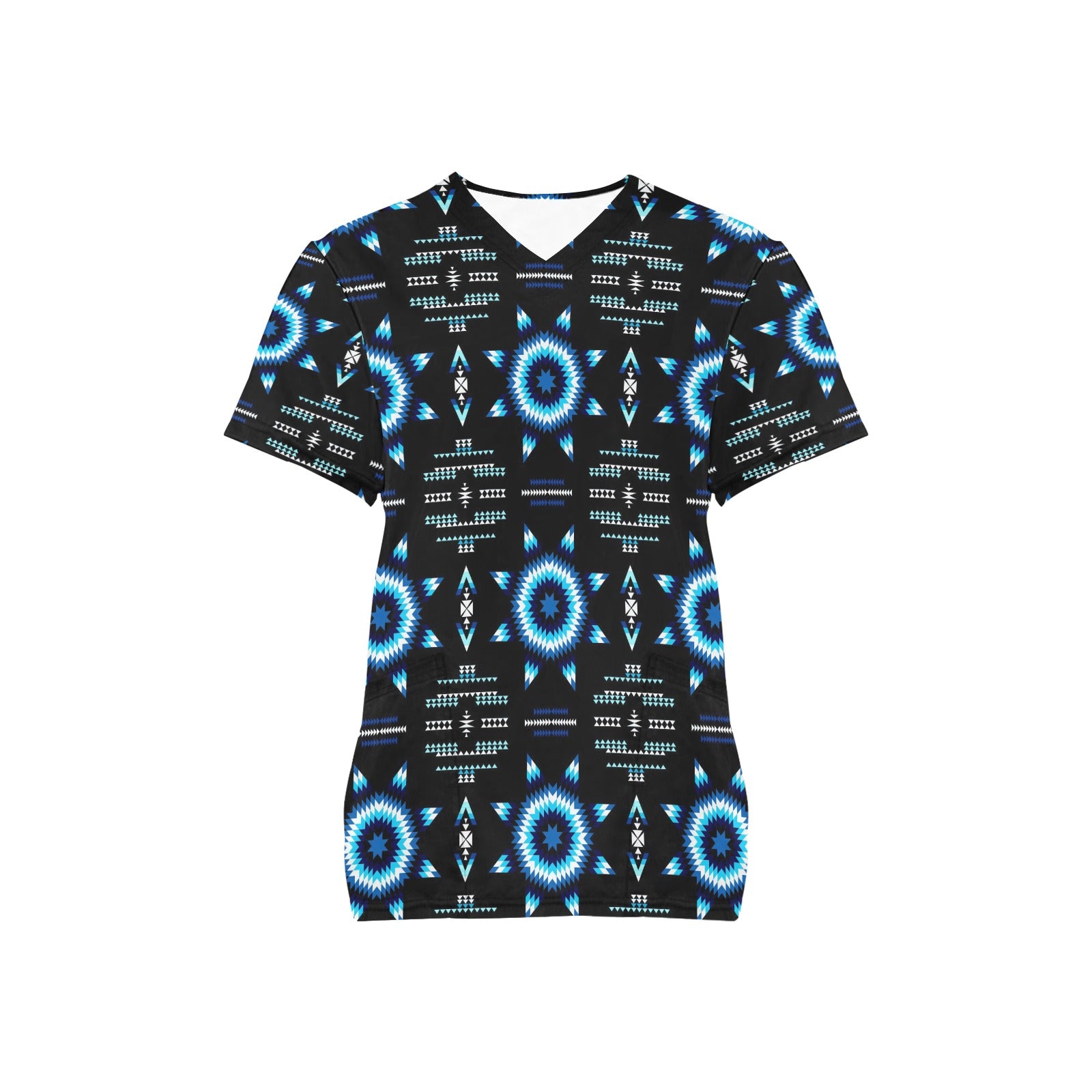 Rising Star Wolf Moon Scrub Top