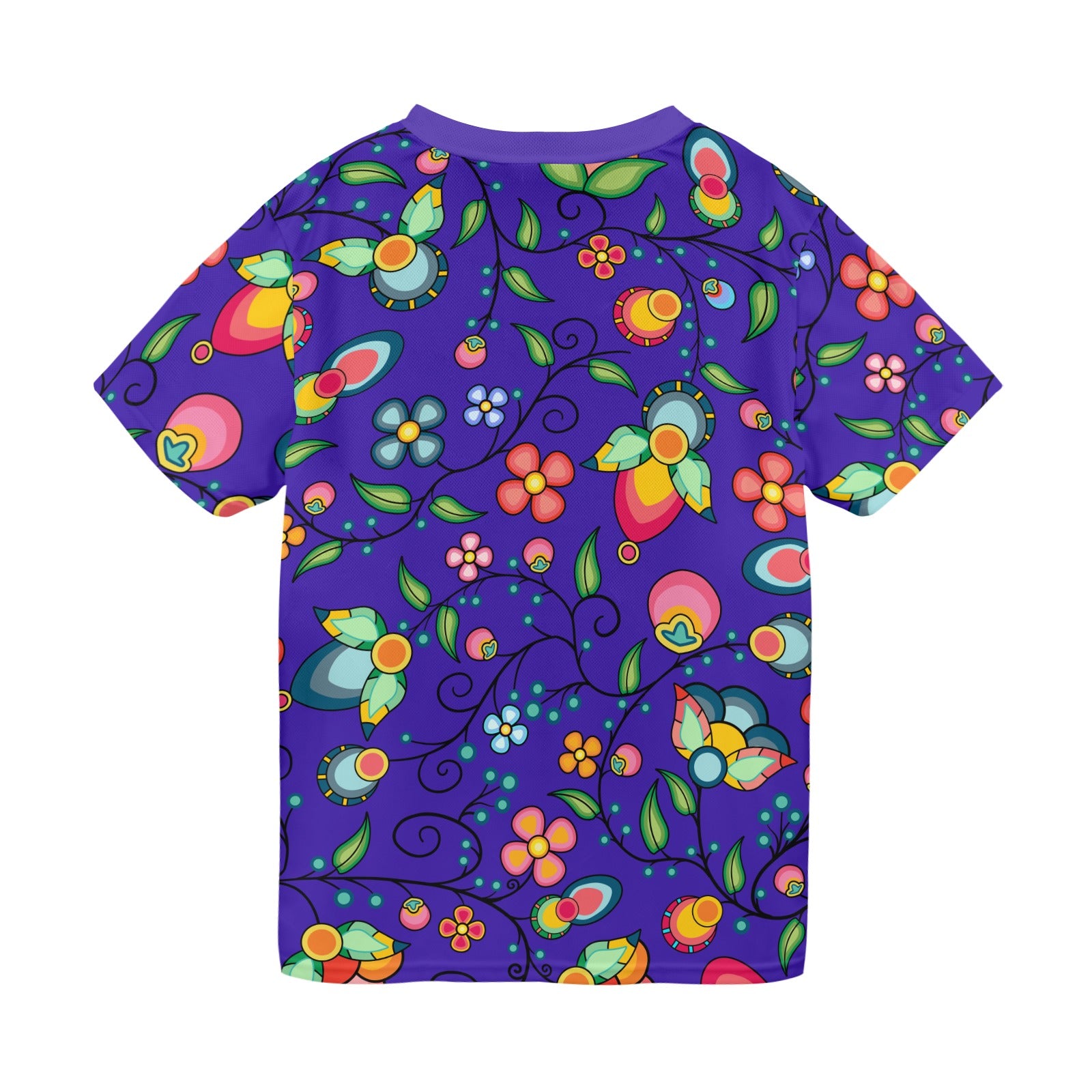 Floral Bounty Blue T-shirt for Men