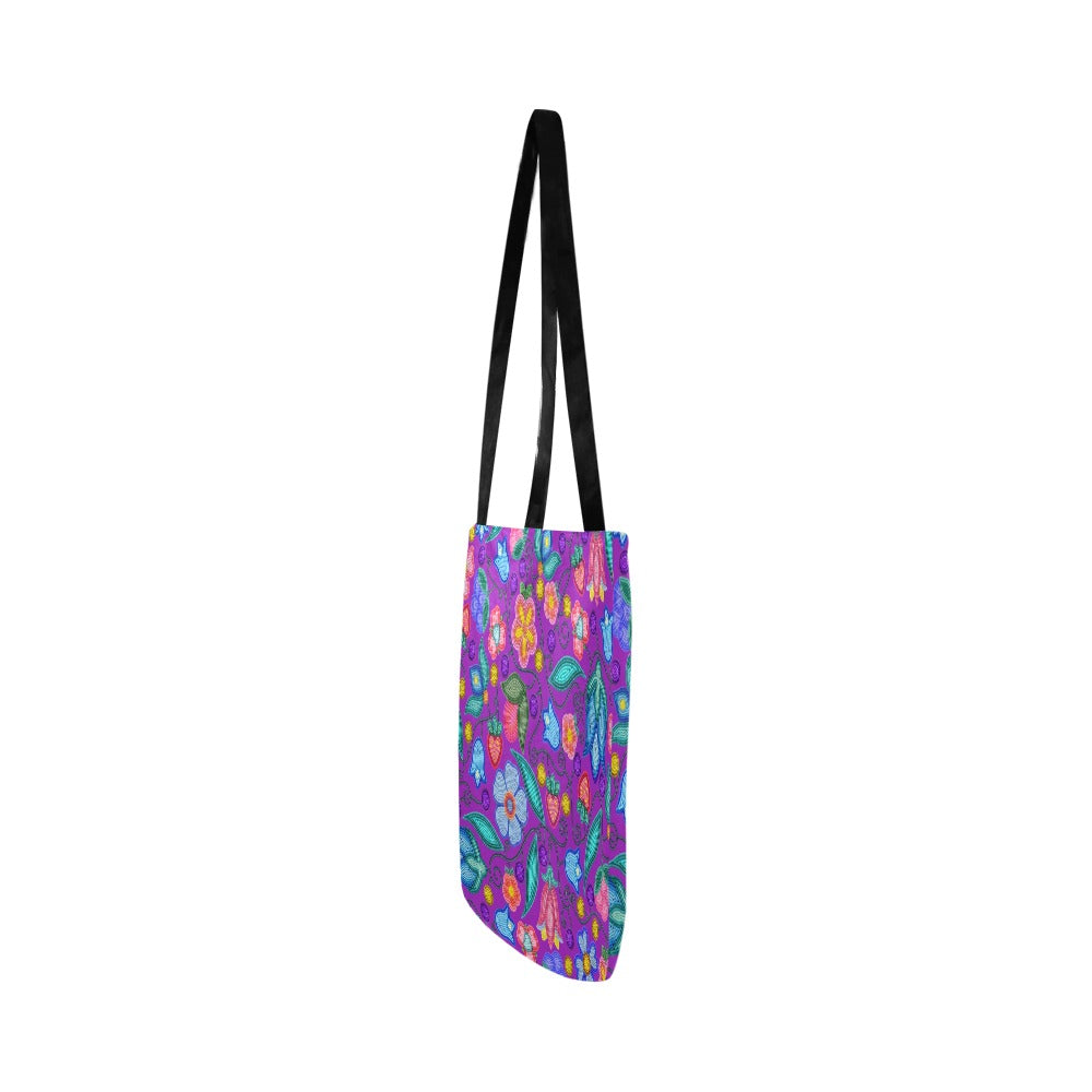 Sweet Offering Purple Reusable Shopping Bag (Two sides)