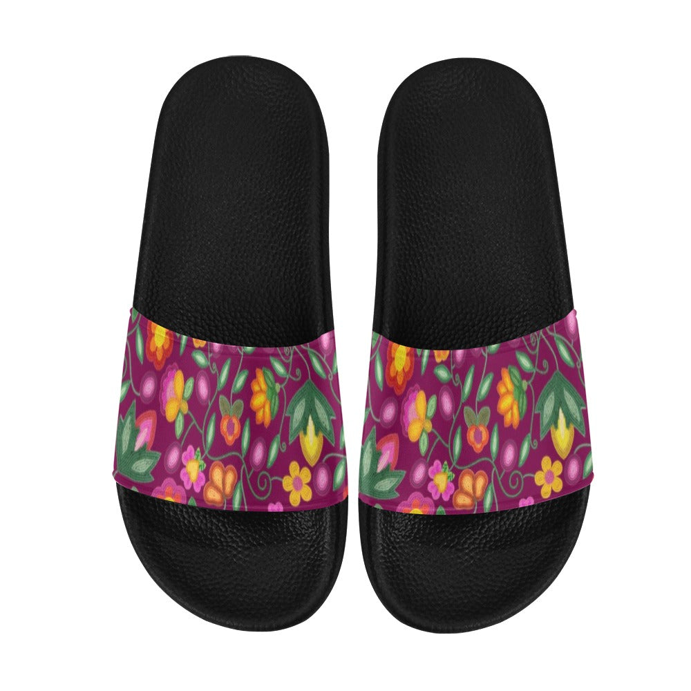 Boreal Bounty Dark Magenta Men's Slide Sandals