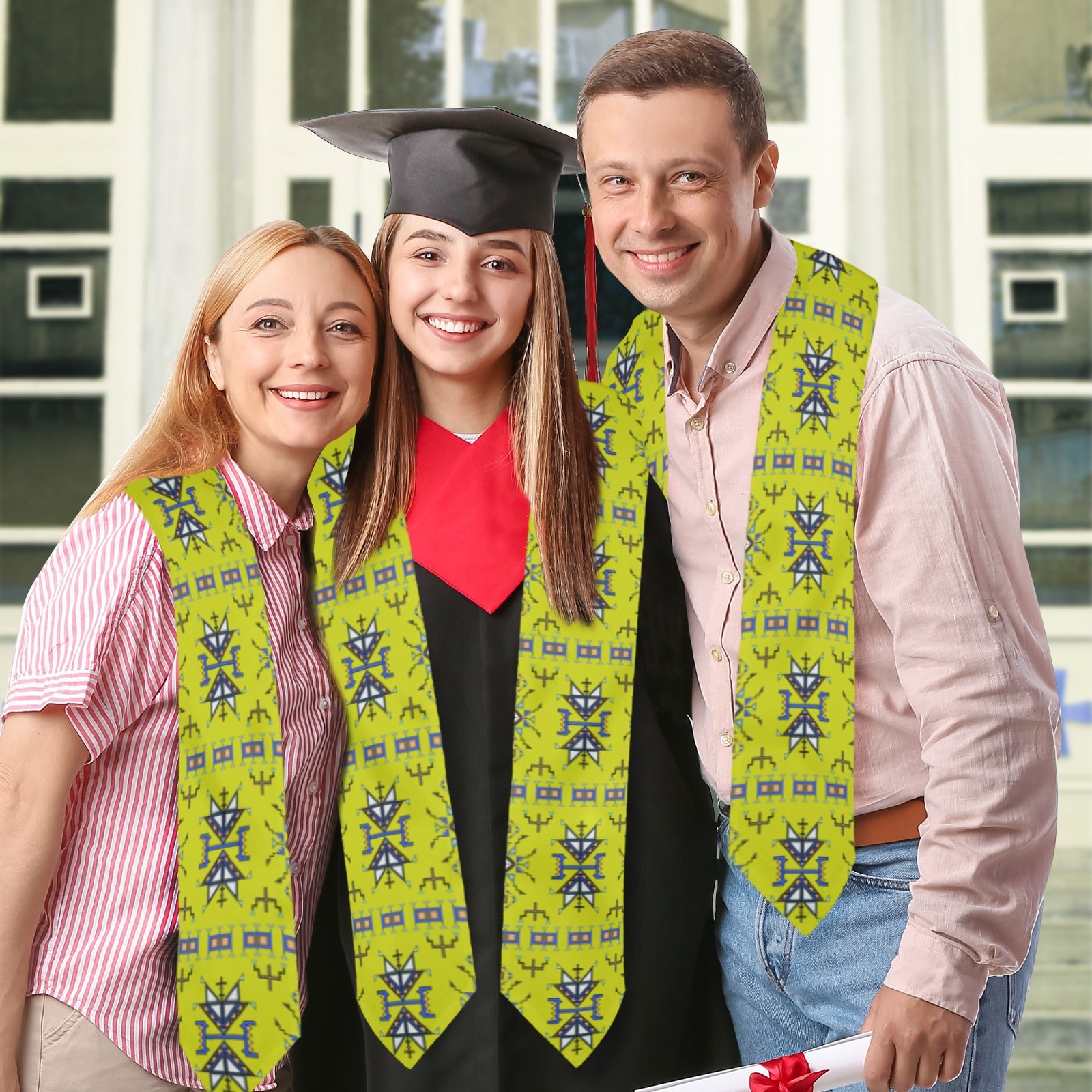 Eagle Strike Lime Graduation Stole