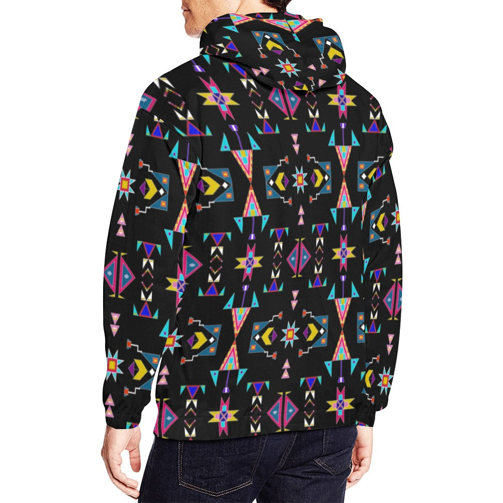 Enemy Territory Black Hoodie for Men (USA Size)