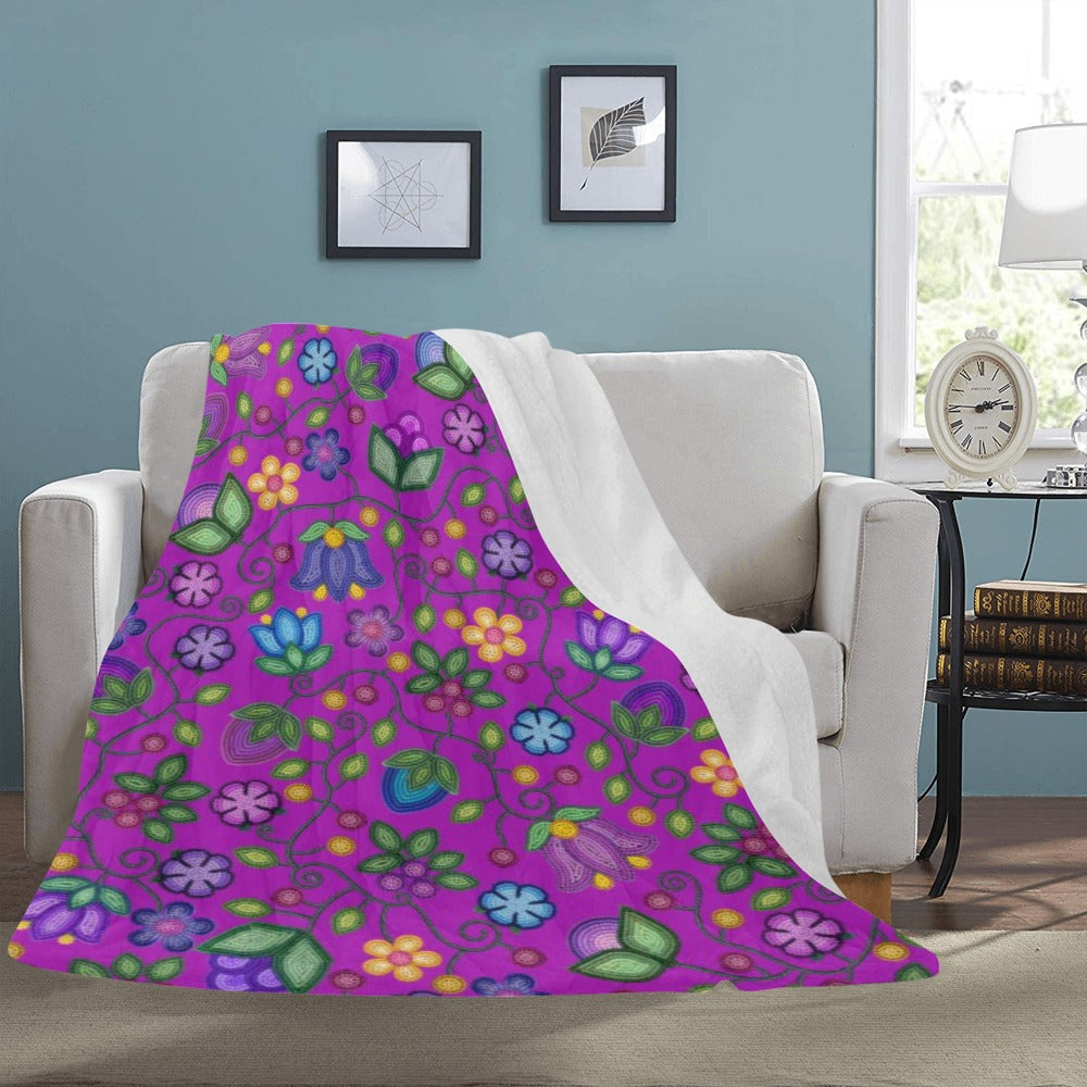 Bloom Uplift Purple Ultra-Soft Micro Fleece Blanket 60"x80"