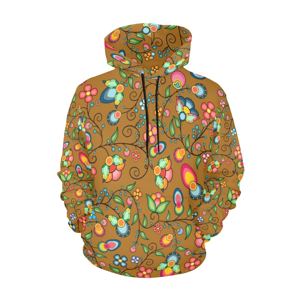 Floral Bounty Fall Leaves Hoodie for Women (USA Size)
