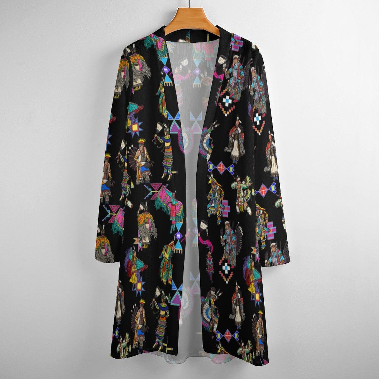 Grand Entry Dancers Black Cardigan