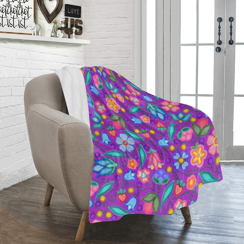 Sweet Offering Purple Ultra-Soft Micro Fleece Blanket 40"x50"