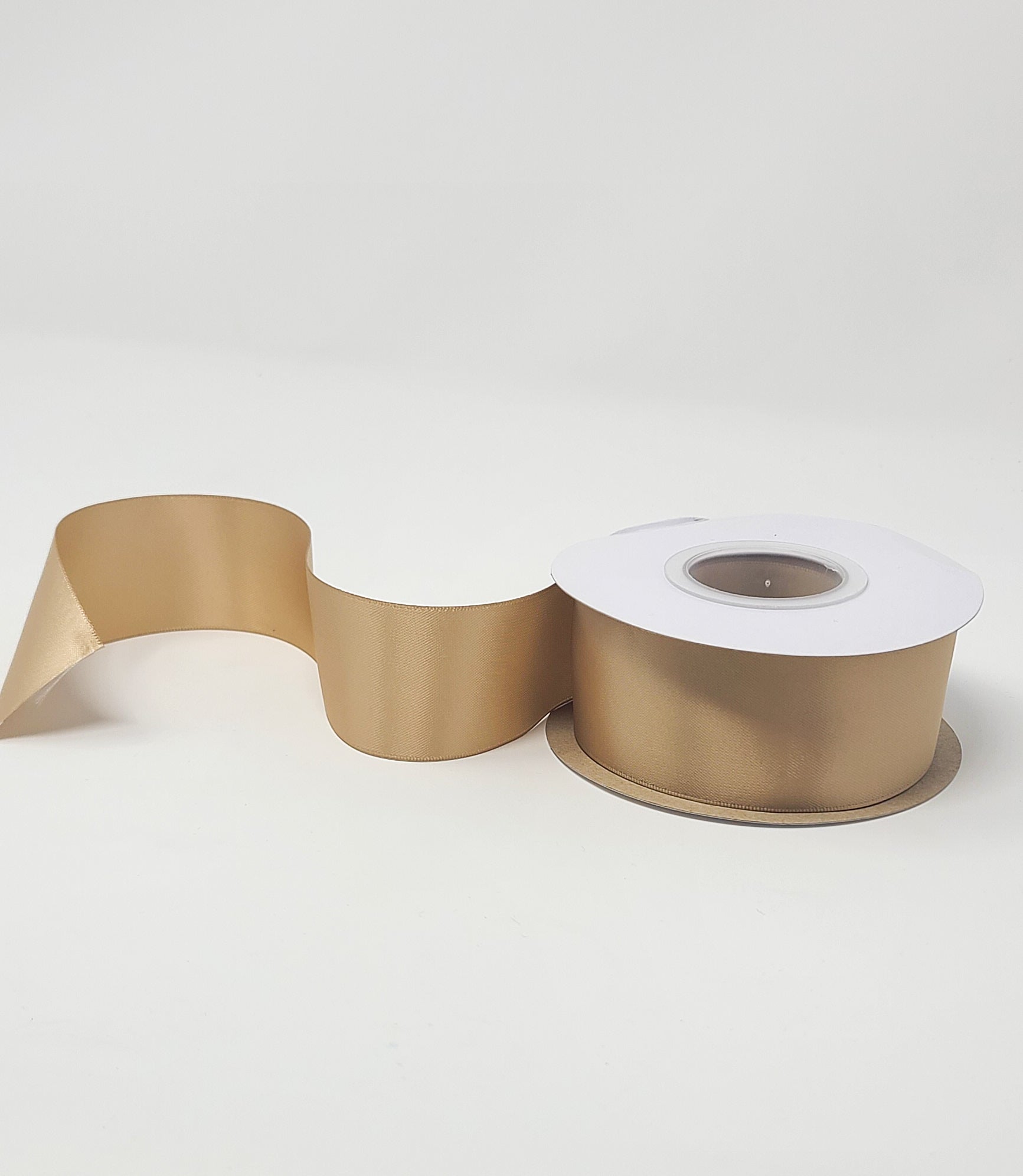 Latte - Double Face 1.5 inch Solid Colored Ribbon
