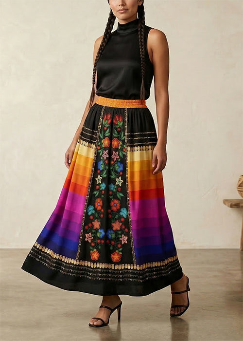 Beaded Offering Black 2 Skirt