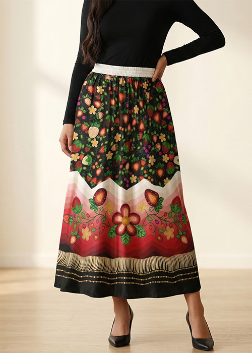 Berry Rites Black 3 Skirt