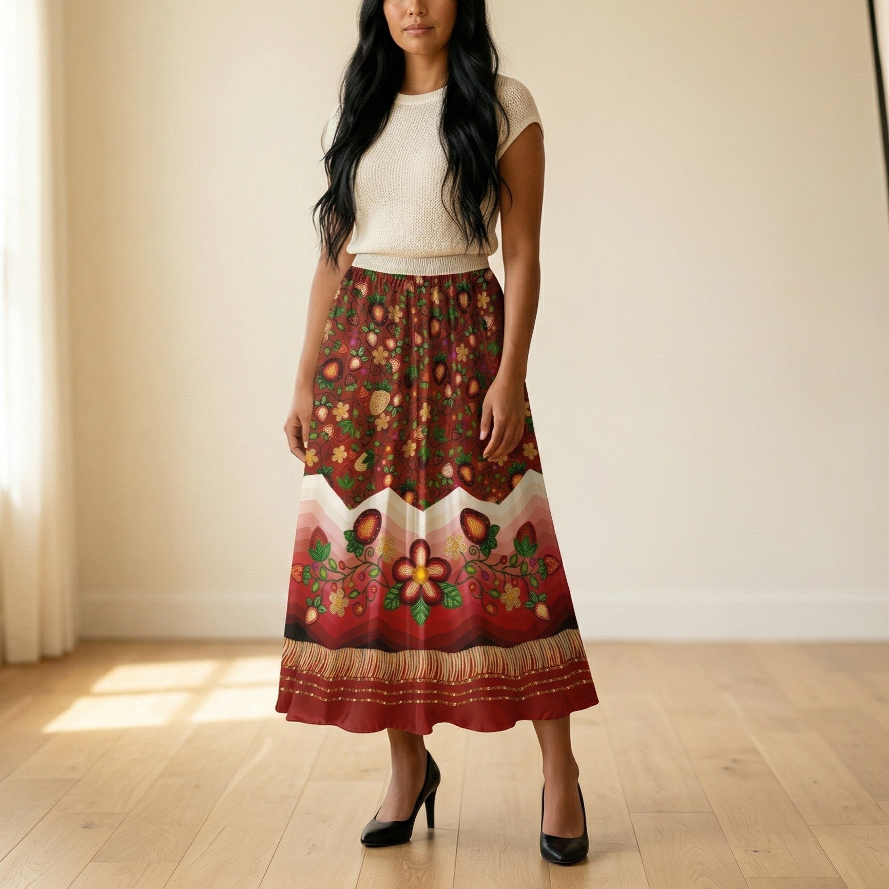 Berry Rites Red 3 Skirt