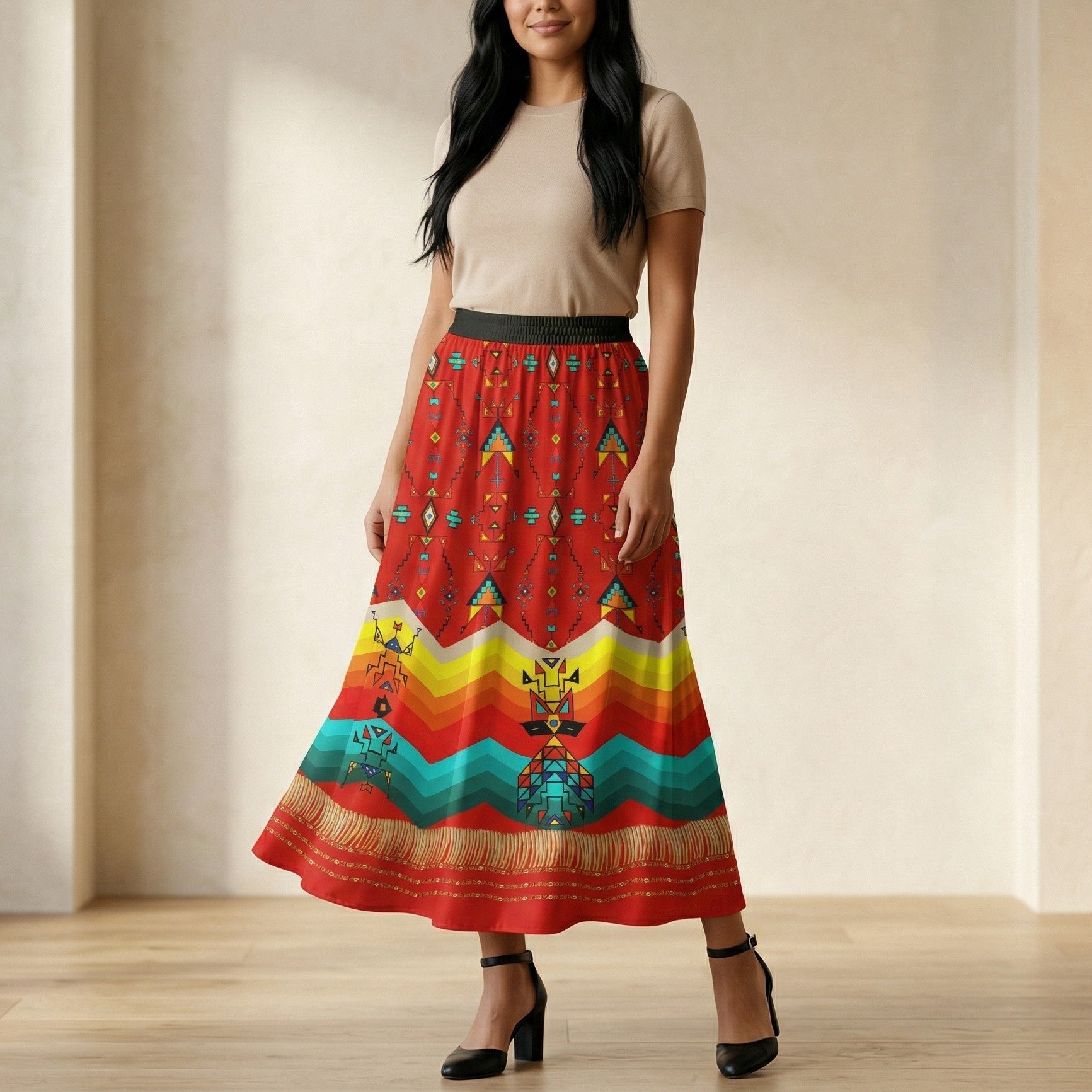 Sentinel of the Plains Red 1 Skirt
