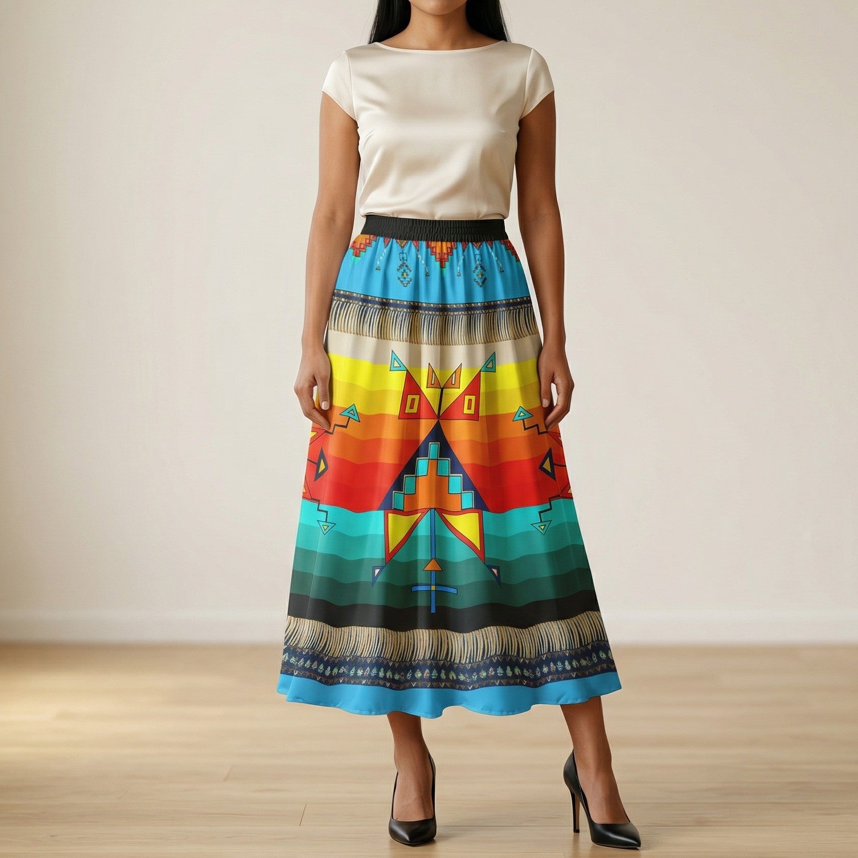 Sentinel of the Plains Turquoise 3 Skirt