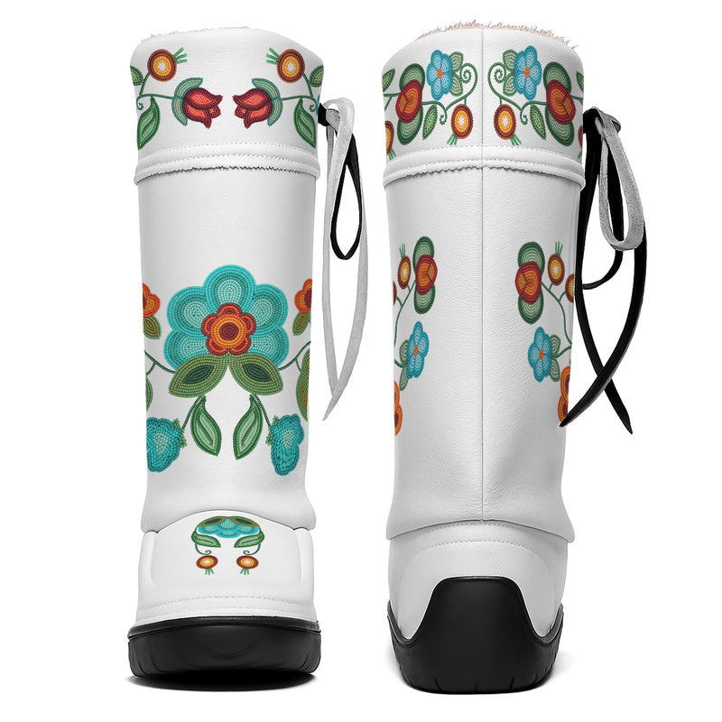 Prairie Fire Petals Real Leather MocLux Tall