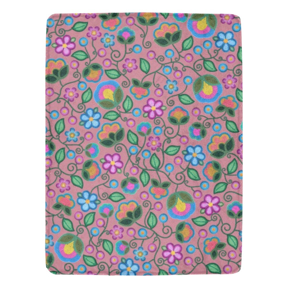 Turquoise Sunbeam Peach Ultra-Soft Micro Fleece Blanket 60"x80"