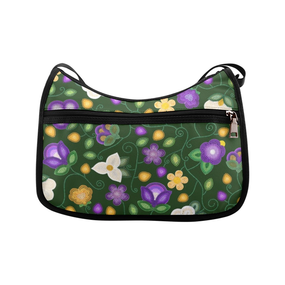 Midnight Moss Bloom Forest Crossbody Bag