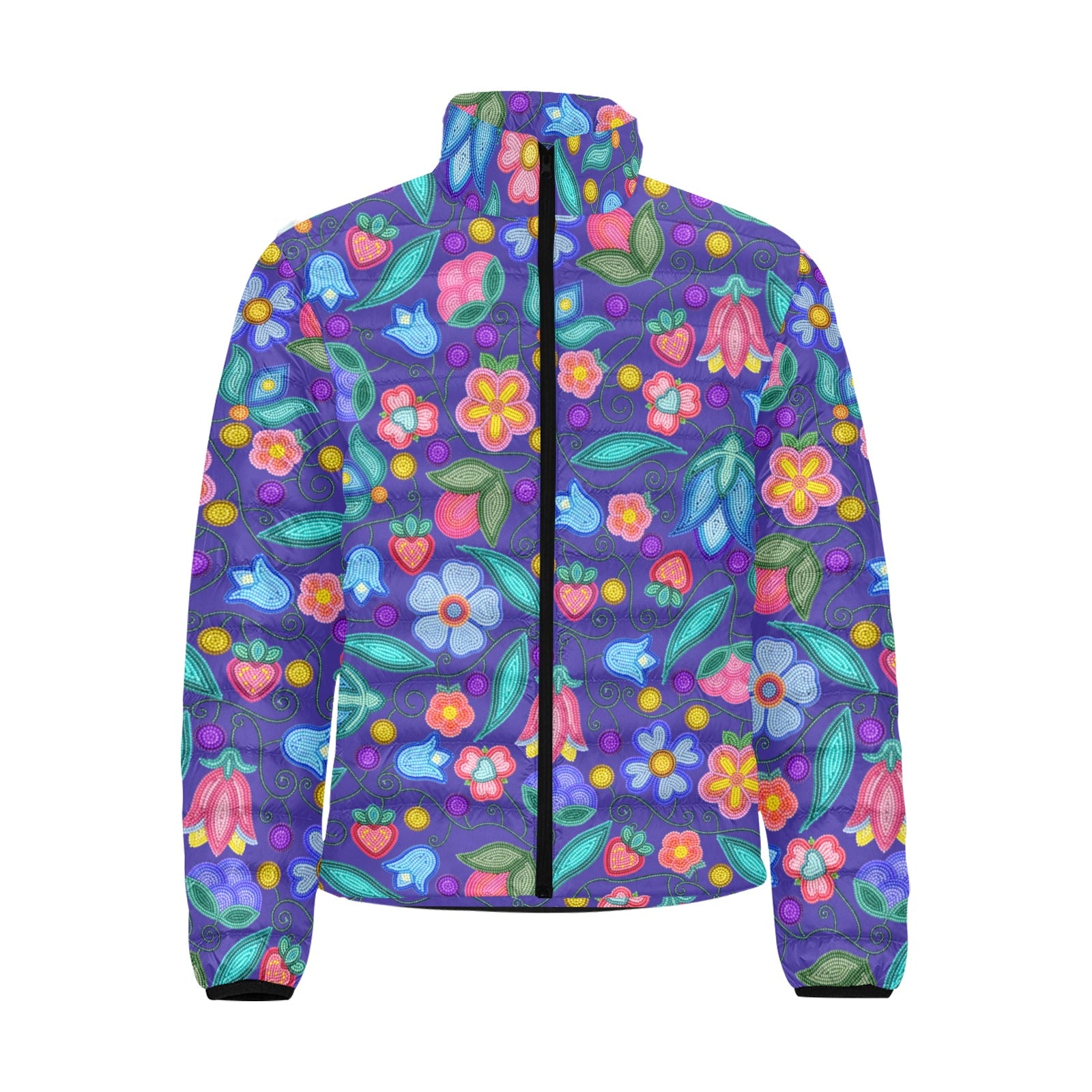 Sweet Offering Indigo Men's Padded Jacket