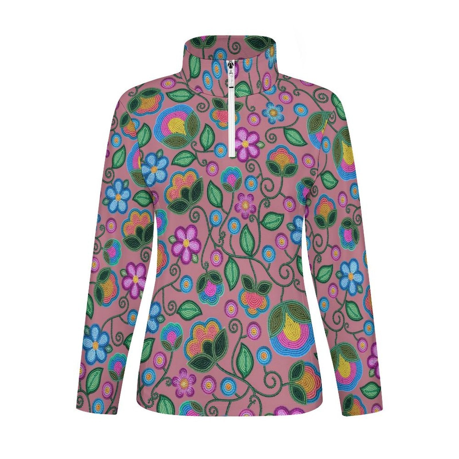 Turquoise Sunbeam Peach Long Sleeve Yoga Shirt