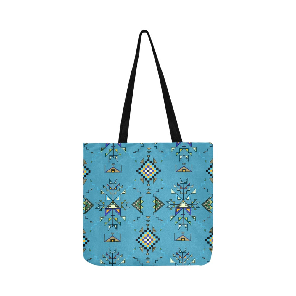 Bear Shield Blue Reusable Shopping Bag (Two sides)