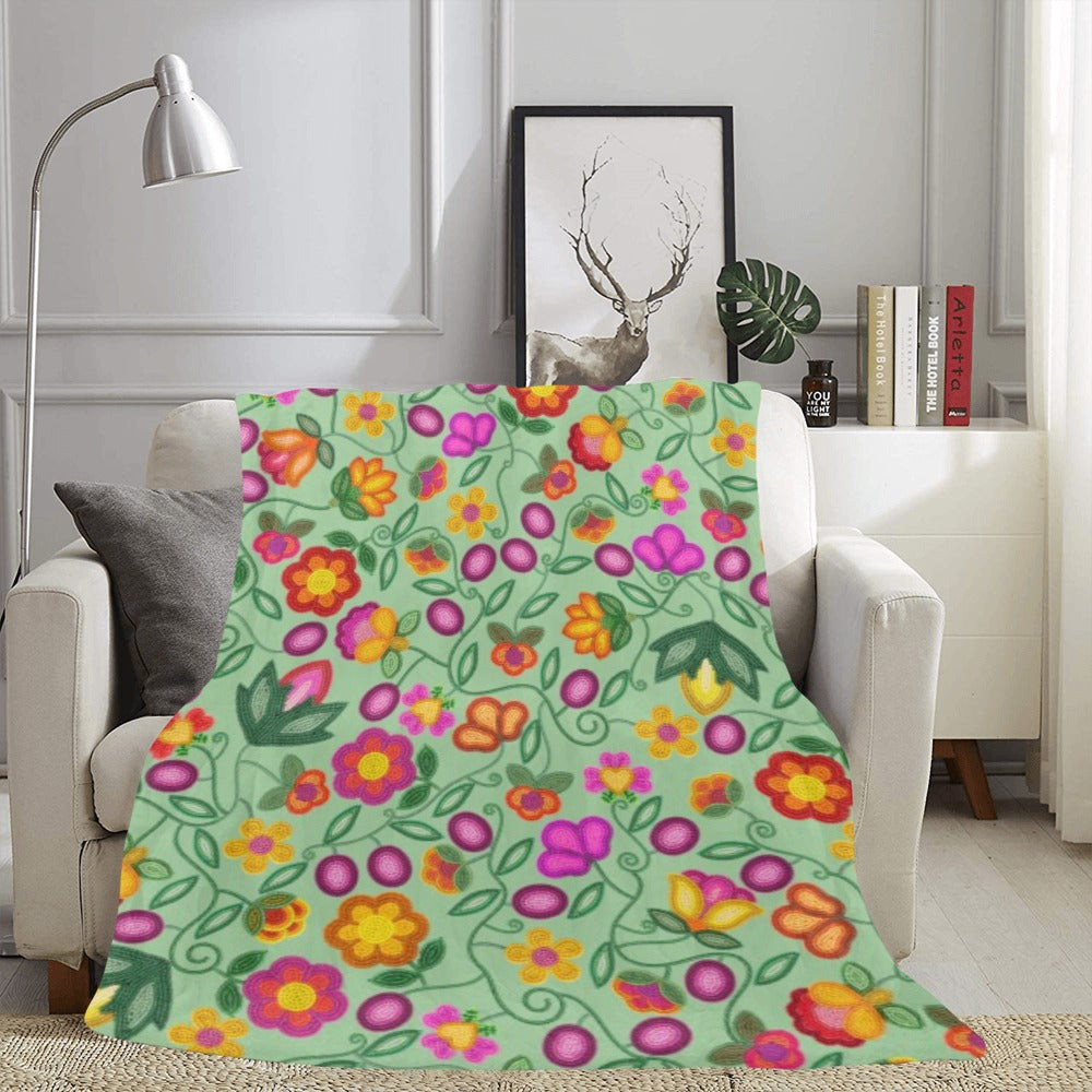 Boreal Bounty Green Ultra-Soft Micro Fleece Blanket 60"x80"