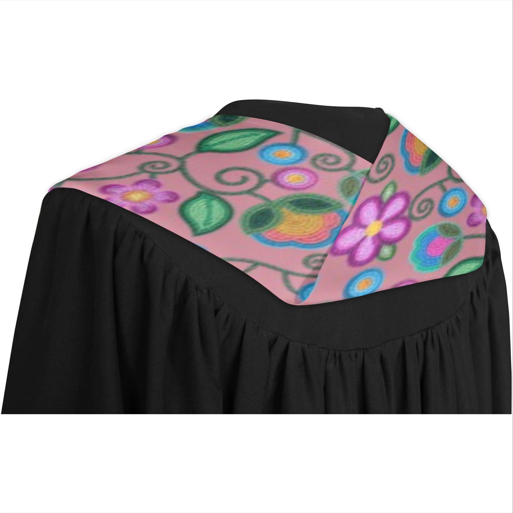 Turquoise Sunbeam Peach Graduation Stole