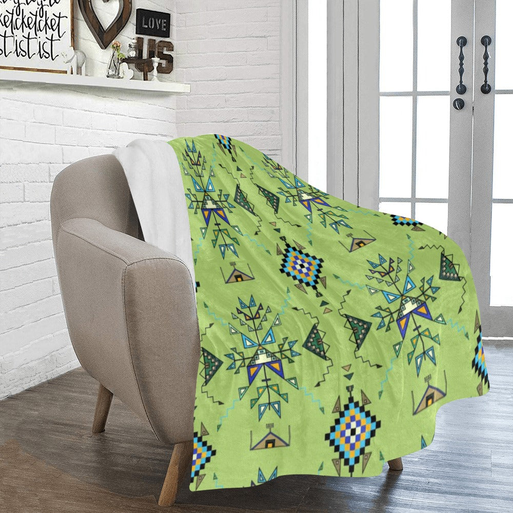 Bear Shield Green Ultra-Soft Micro Fleece Blanket 50"x60"