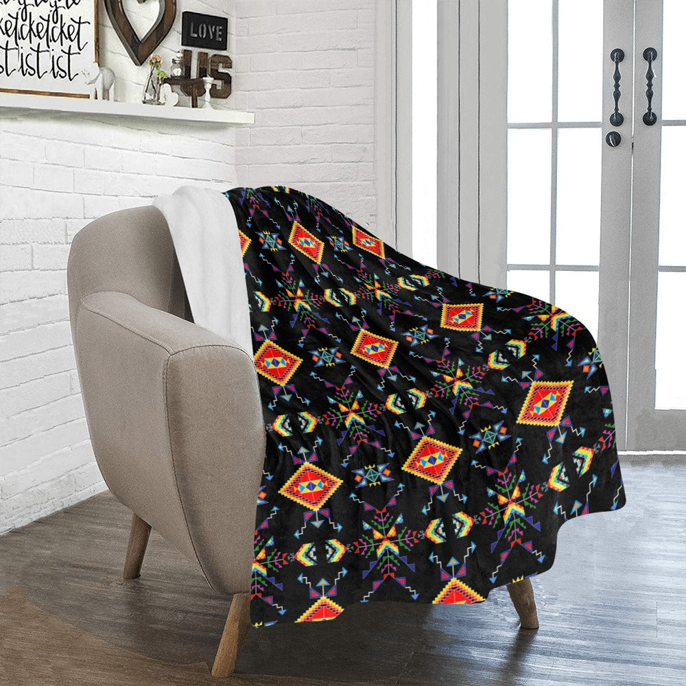 Buffalo Jump Black Ultra-Soft Micro Fleece Blanket 40"x50"