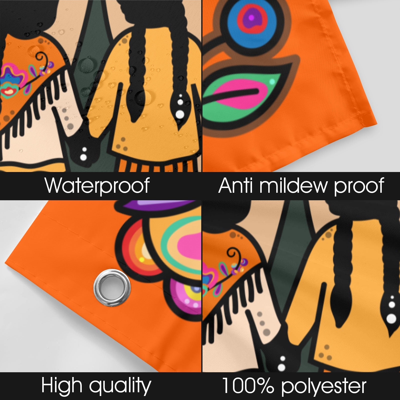 Rooted in Culture Shower Curtain 72" x 72"