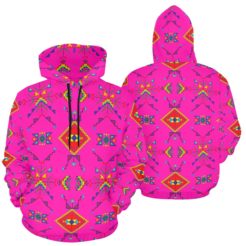 Buffalo Jump Pink Hoodie for Women (USA Size)