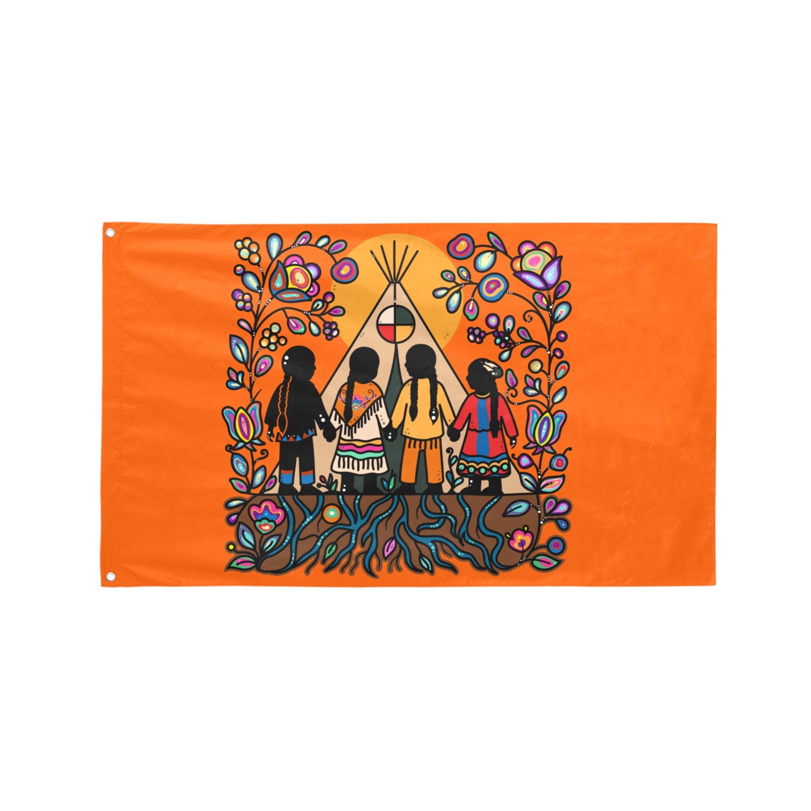 Rooted in Culture Garden Flag 59"x35"