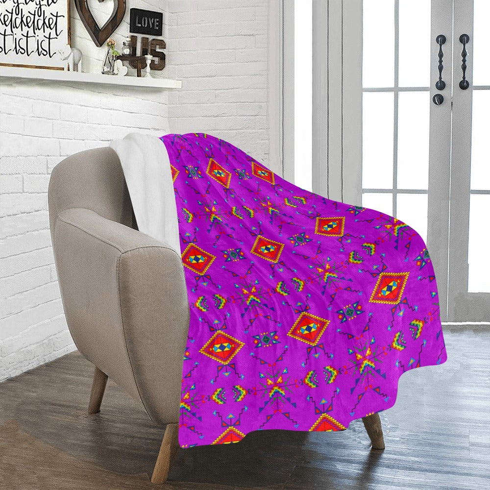 Buffalo Jump Purple Ultra-Soft Micro Fleece Blanket 40"x50"