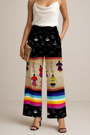 Ledger Round Dance Midnight Satin Fabric By the Yard Pre Order