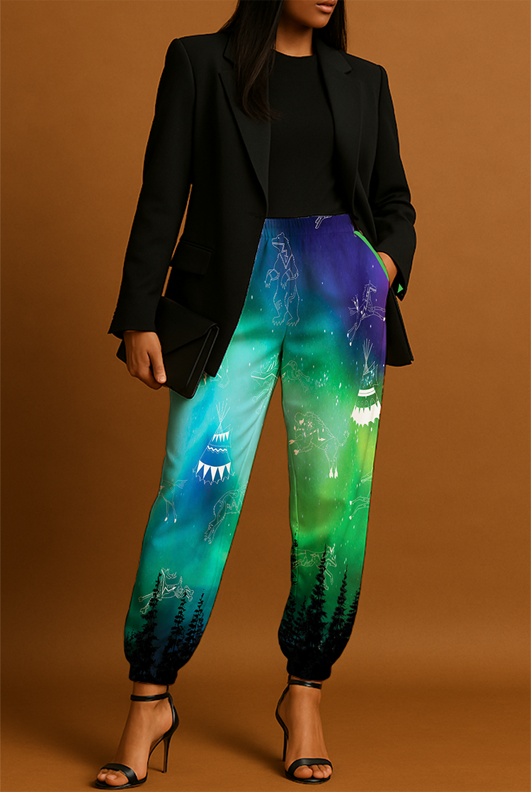 Aurora Medicine Animals Ribbon Jogger Pants