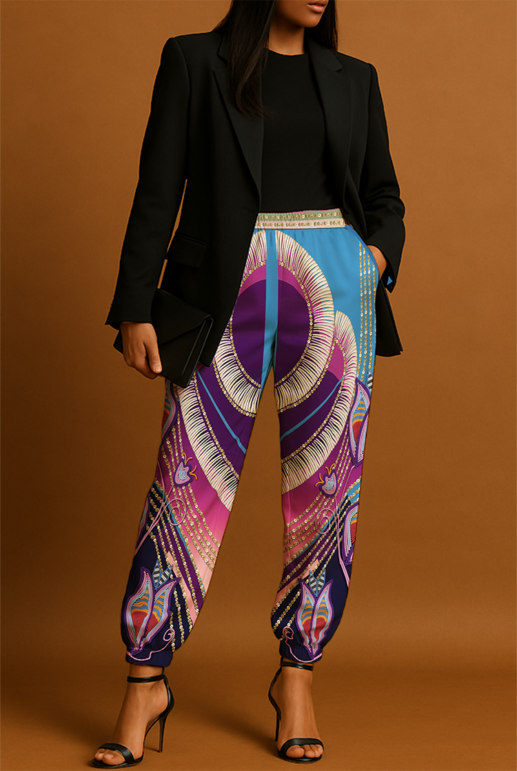 Dentalium Dreams Sky Ribbon Jogger Pants