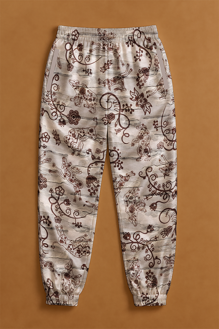 Forest Medley Ribbon Jogger Pants