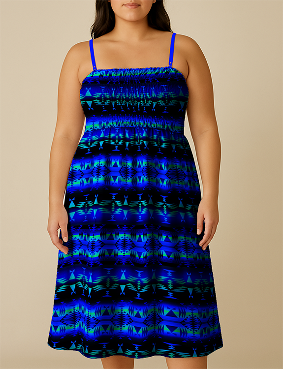 Between the Blue Ridge Mountains Smock Top Dress