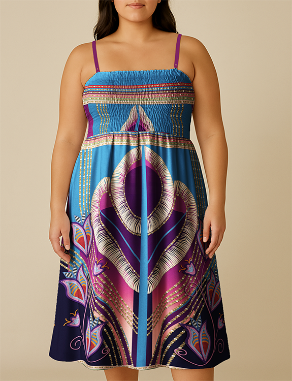 Dentalium Dreams Sky Smock Top Dress