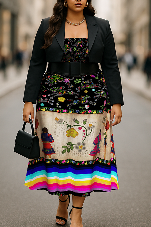 Floral Ledger Sisters Smock Top Dress