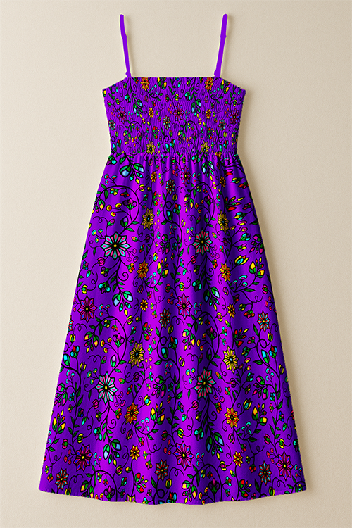 Prairie Paintbrush Purple Smock Top Dress