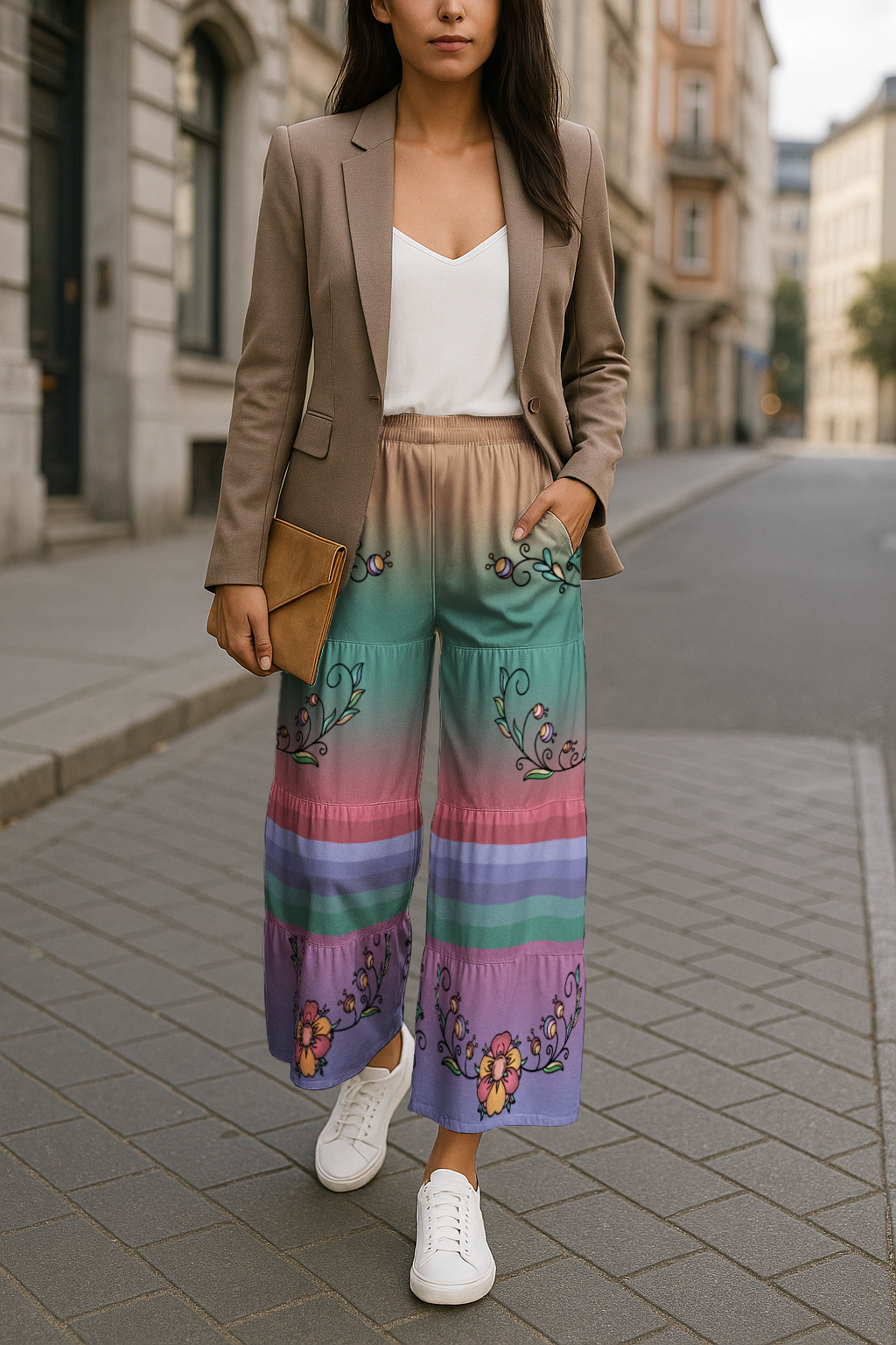 Rust & Ember Flower Song Three Tier Pants