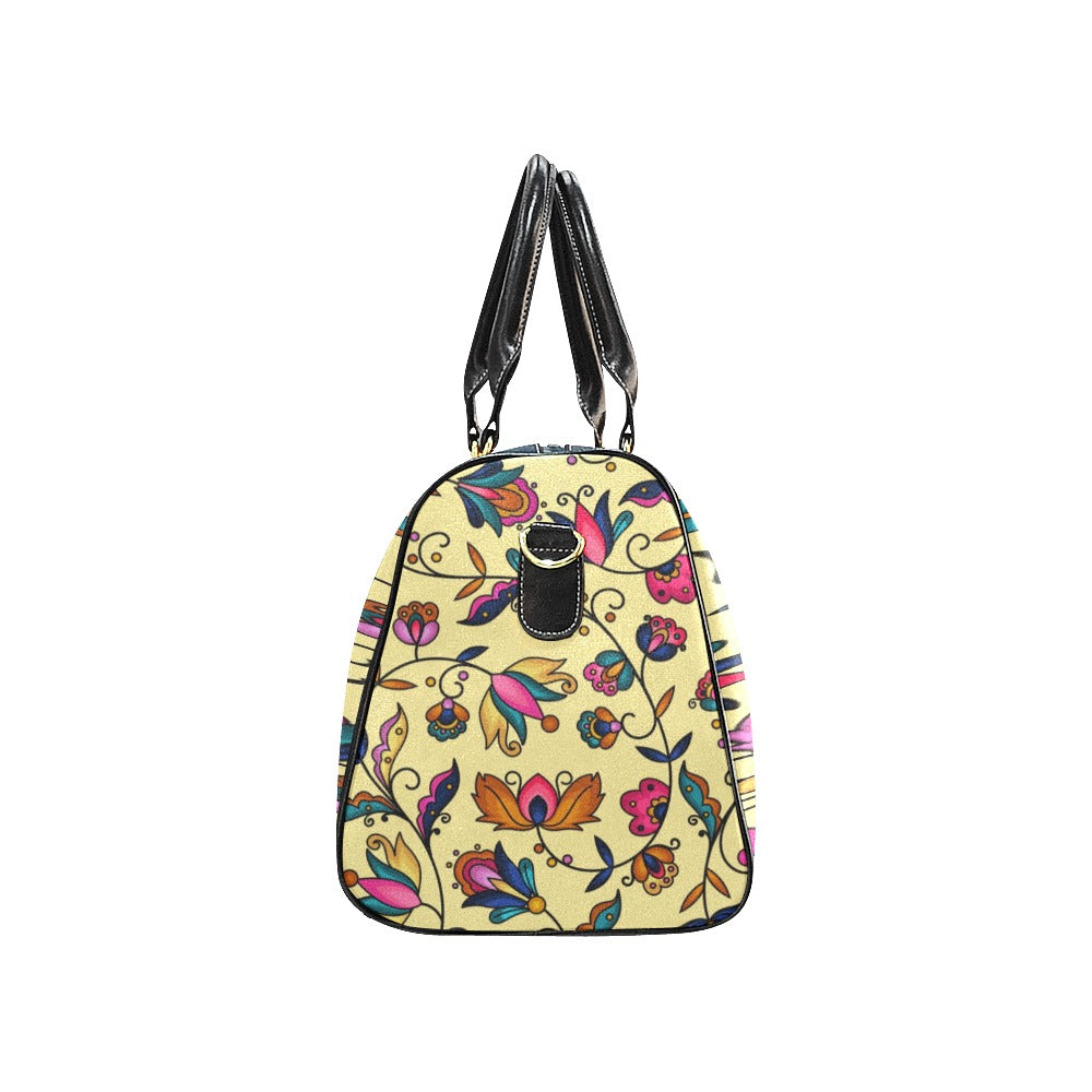 Copper Prairie Petals Yellow Waterproof Travel Bag/Small