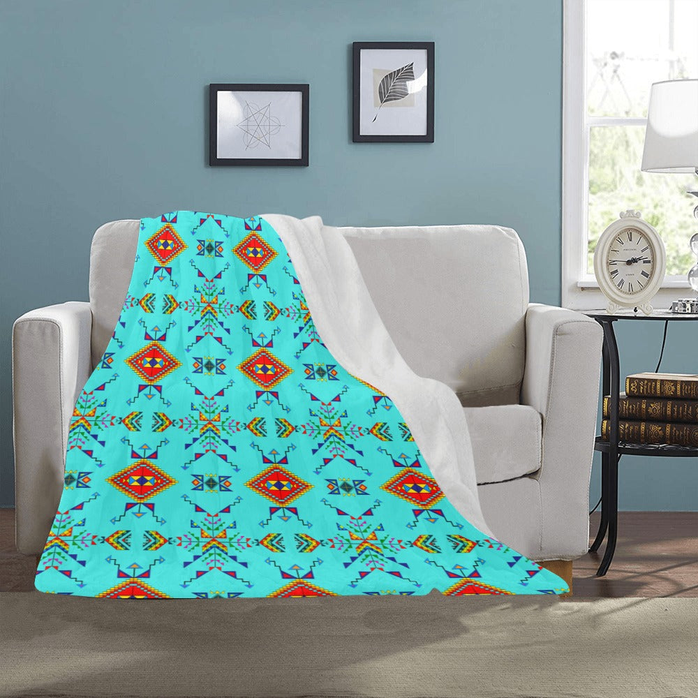 Buffalo Jump Turquoise Ultra-Soft Micro Fleece Blanket 40"x50"