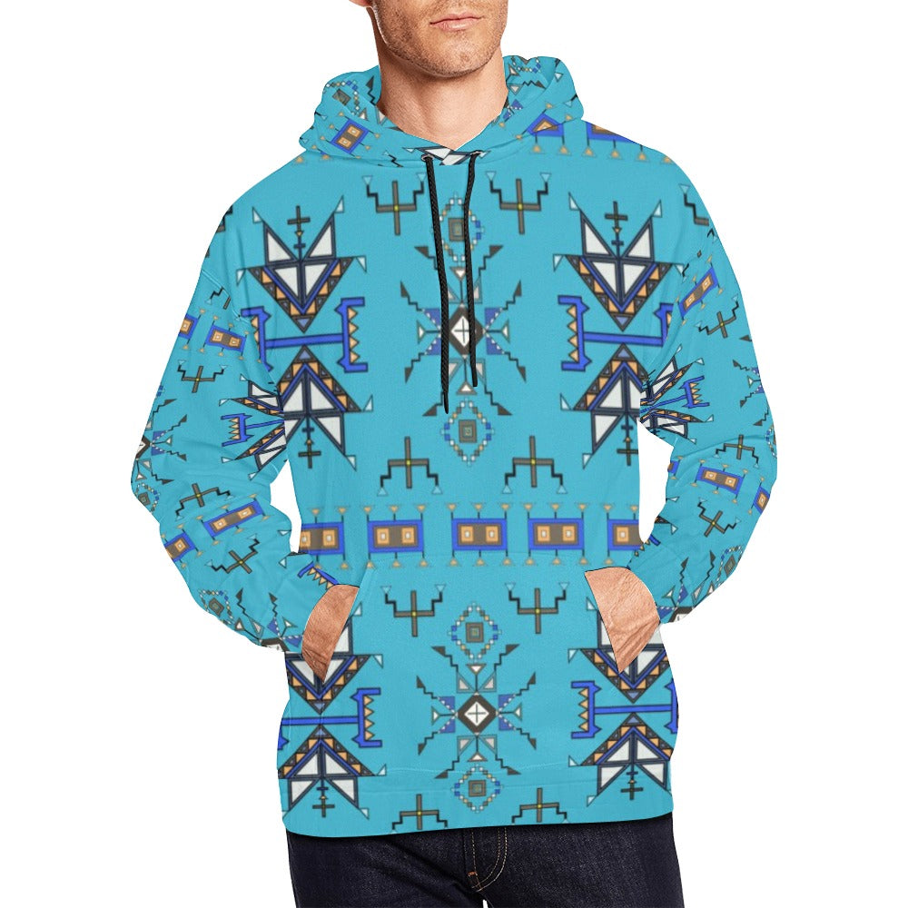 Eagle Strike Blue Hoodie for Men (USA Size)