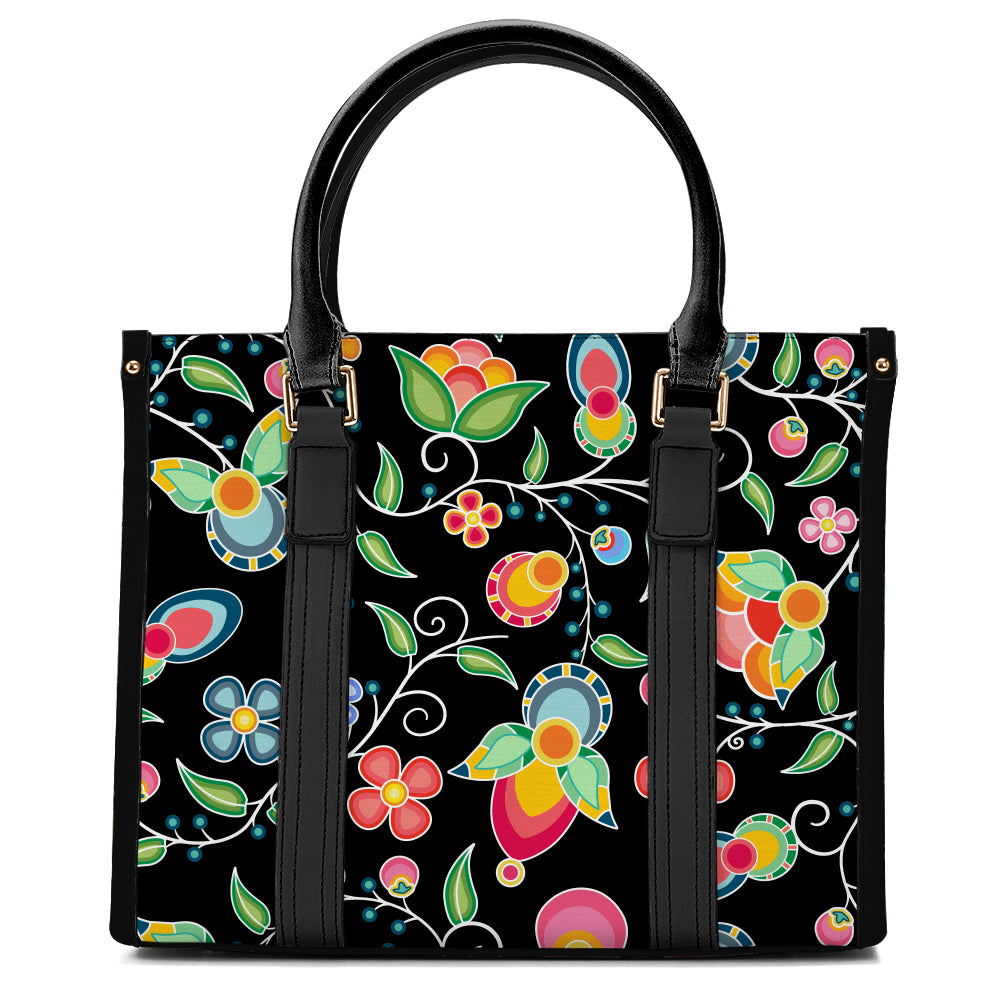 Floral Bounty Black Hand or Shoulder Bag