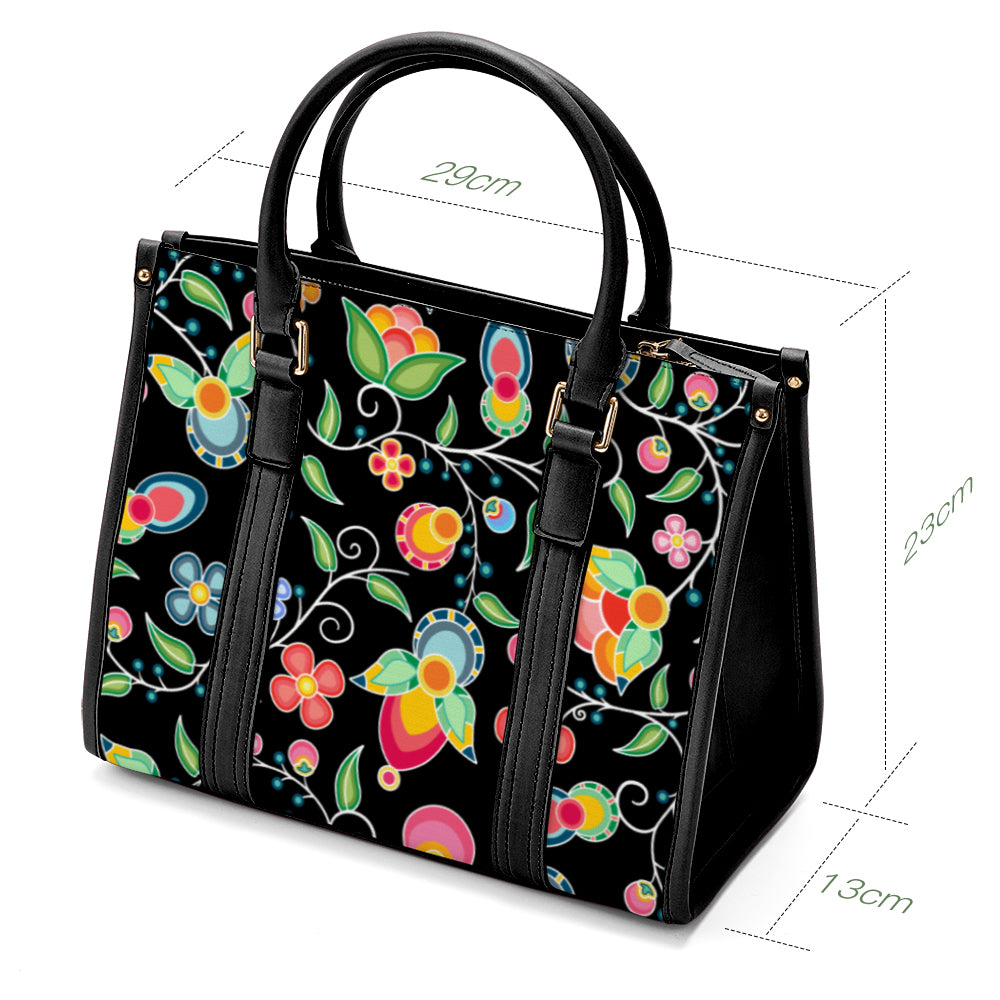 Floral Bounty Black Hand or Shoulder Bag