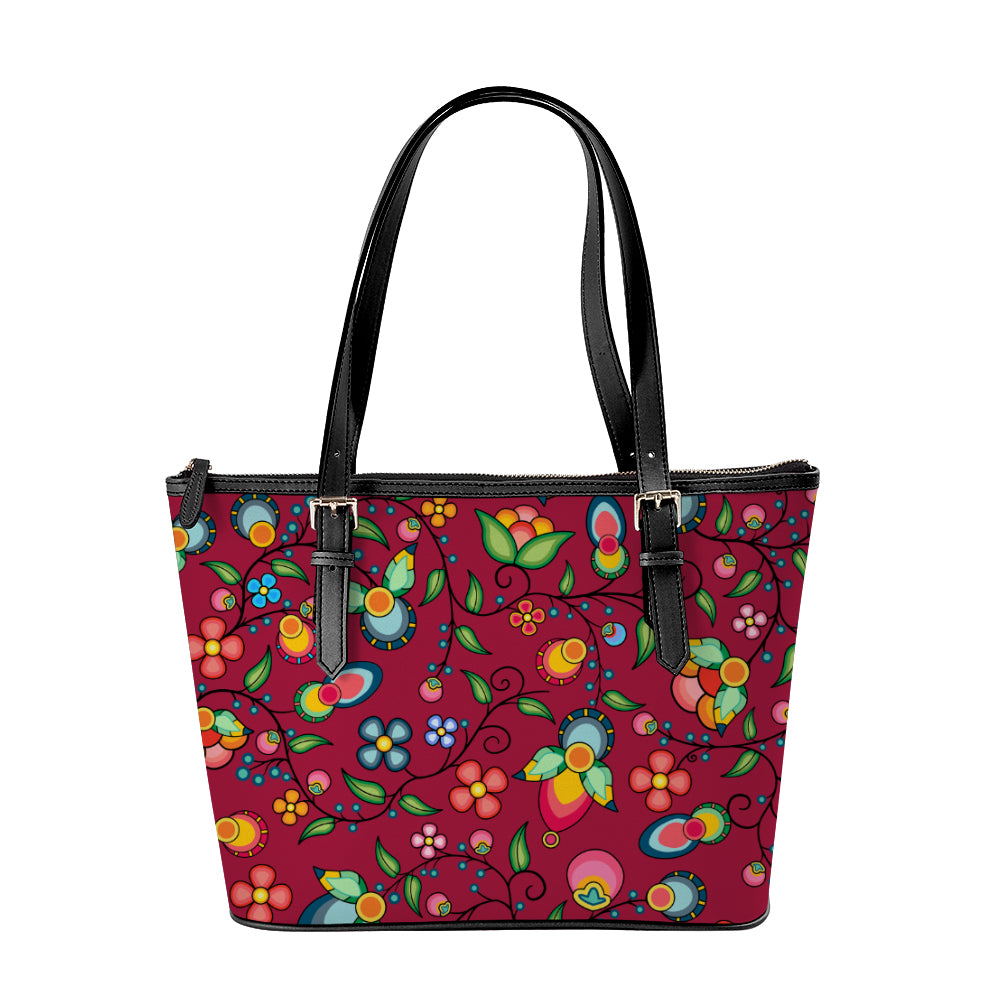 Floral Bounty Magenta Large Tote Shoulder Bag