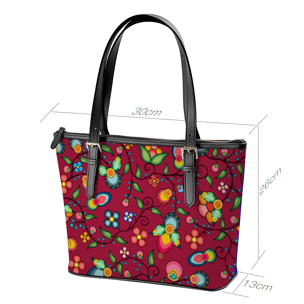 Floral Bounty Magenta Large Tote Shoulder Bag