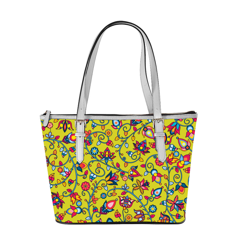 Thorny Path Yellow Large Tote Shoulder Bag