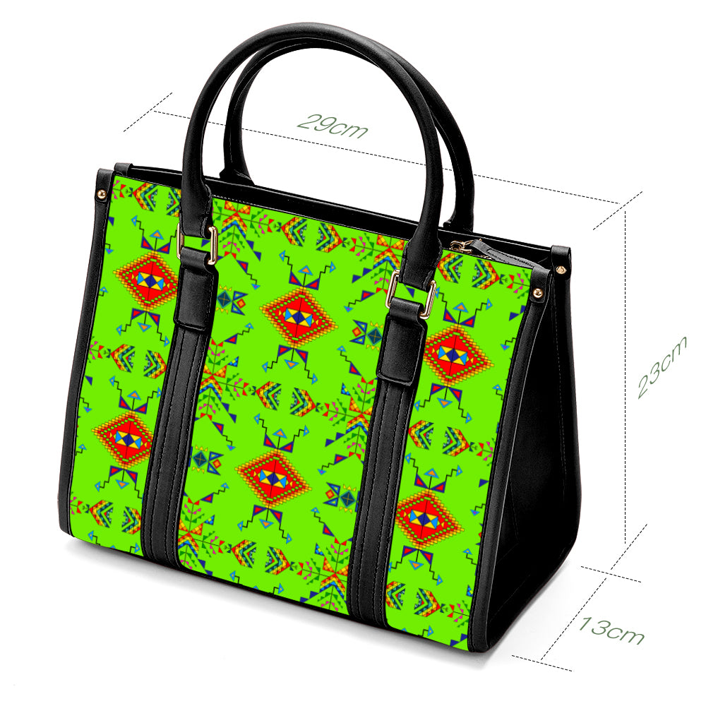 Buffalo Jump Neon Green Hand or Shoulder Bag