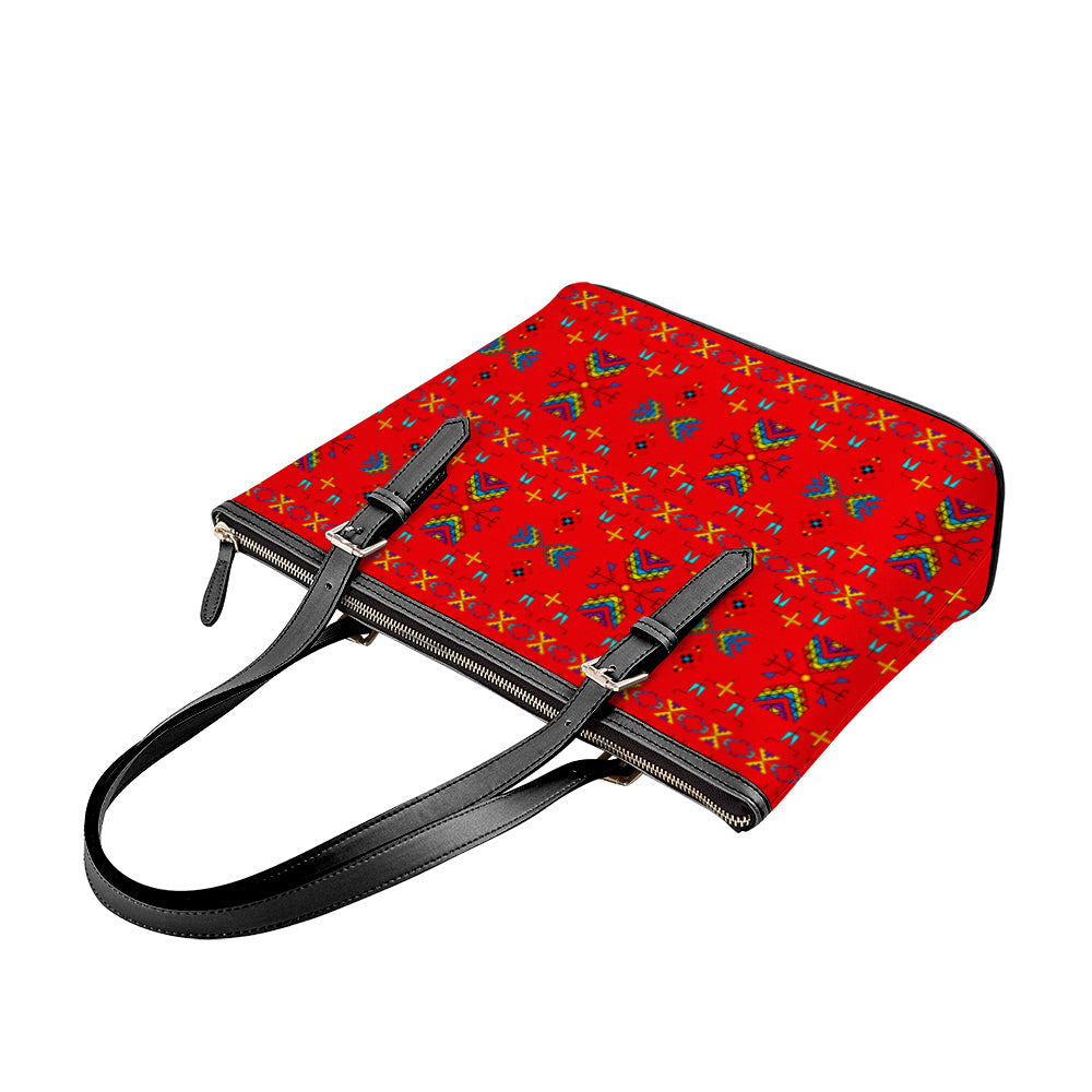 Rainy Chief Rainbow Red Large Tote Shoulder Bag