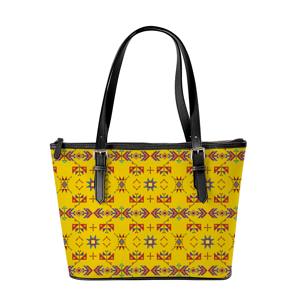 Scattered Generations Maize Large Tote Shoulder Bag